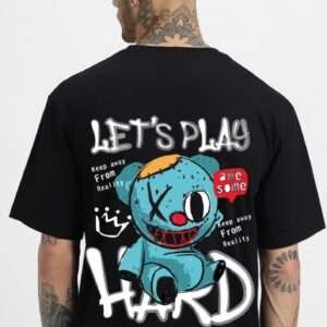 Let’s Play Hard (Oversized Men’s T-Shirt)