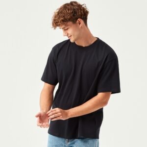 Black Plain Oversized T-Shirt