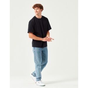 Black Plain Oversized T-Shirt