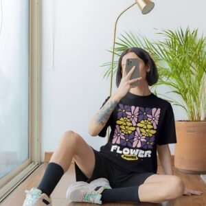 Flower Women Oversized T shirt